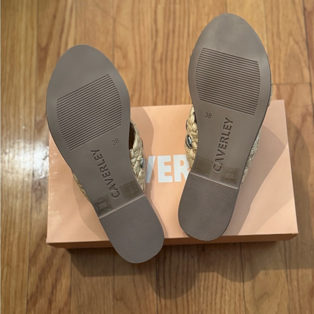 CAVERLEY Jenkin Shell Slide Sandals - Women's Size 7 - 7.5 (EU 38) - New In Box - Picture 5 of 10